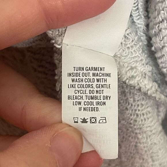 Aerie Oversized Camo Quarter Zip Raw Hem Sweatshirt Size Small - Picture 4 of 8